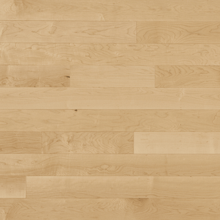 Hard Maple Solid Hardwood Flooring - Natural - 3 1/4" Select & better Matte 20% Smooth - Golden Elite Deco