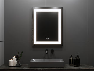 24" LED Mirror : Aura Collection - Golden Elite Deco