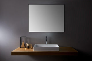 Mirror Edge 36" - Black Aluminum Framed - Golden Elite Deco