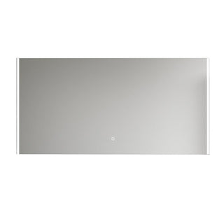60" GEO LED Mirror - Solid Surface Frame - Golden Elite Deco