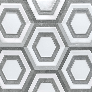 12" x 36" Ceramic Wall Tile - Symphonie 3D - Golden Elite Deco