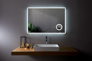 48" LED Mirror with Magnifying Mirror - Golden Elite Deco