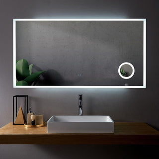60" LED Mirror with Magnifying Mirror - Golden Elite Deco