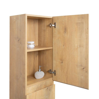 Bathroom Side Cabinet - Rough Oak - Golden Elite Deco