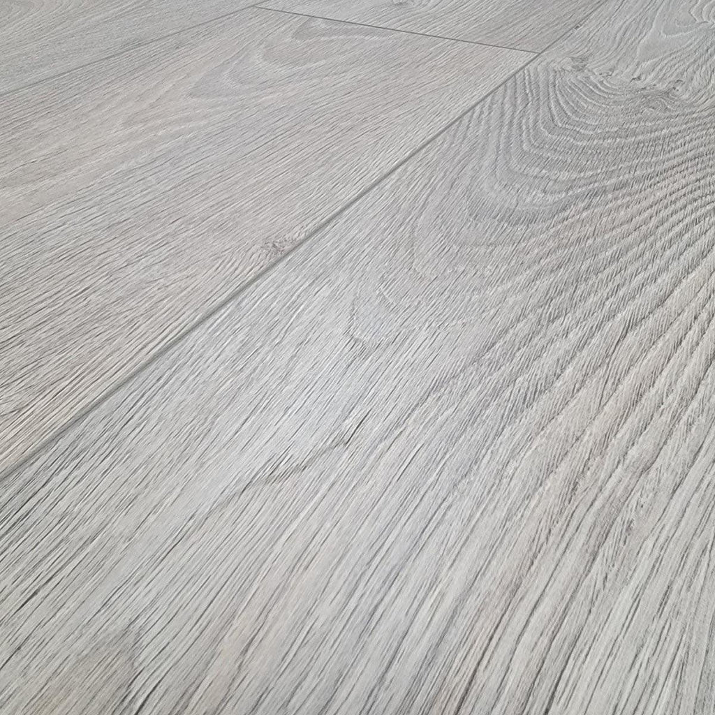 Modern Laminate Flooring Grey Finish 7.5" Golden Elite Deco