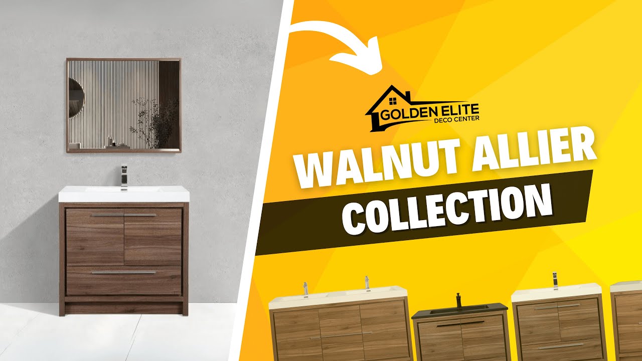 Discover the Allier Collection in Walnut: The Elegant Choice for Your Bathroom