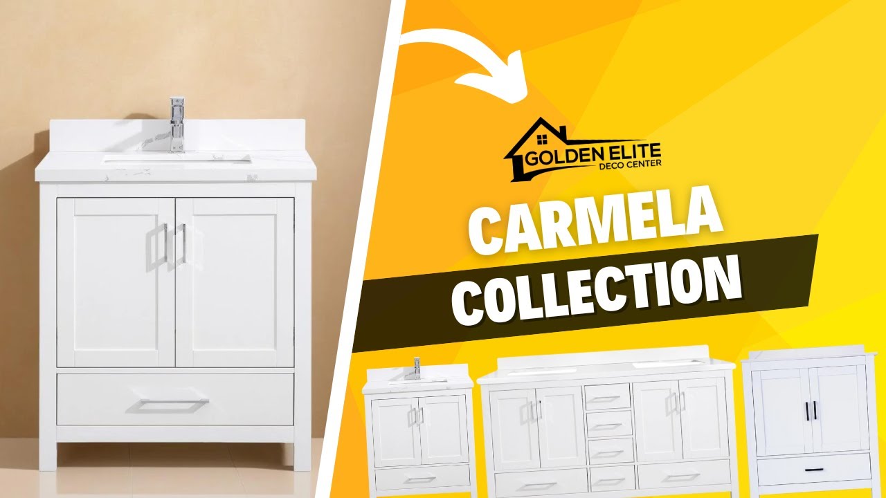 Discover the Carmela Collection in White: The Elegant Choice for Your Bathroom