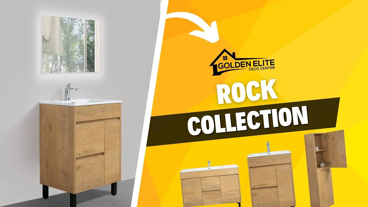 Discover the Rock Collection in Rough Oak: The Elegant Choice for Your Bathroom