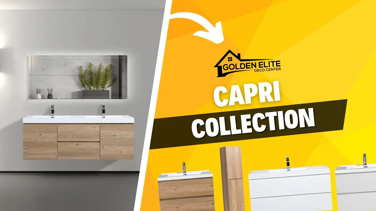 Discover the Capri Collection in Rough Oak or White: The Elegant Choice for Your Bathroom