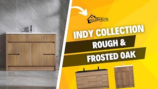 Revamp Your Bathroom with the Indy Collection in Rough & Frosted Oak