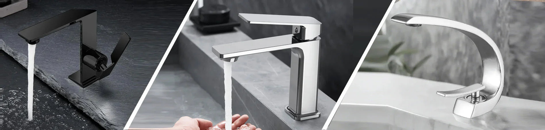 Bathroom Sink Faucets – Chrome, Matte Black & Brushed Gold Finishes