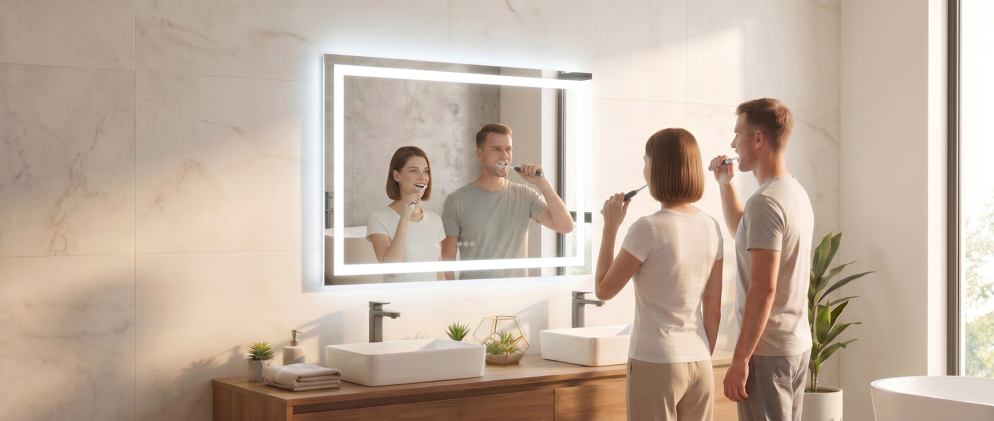 48 Inch LED Bathroom Mirrors