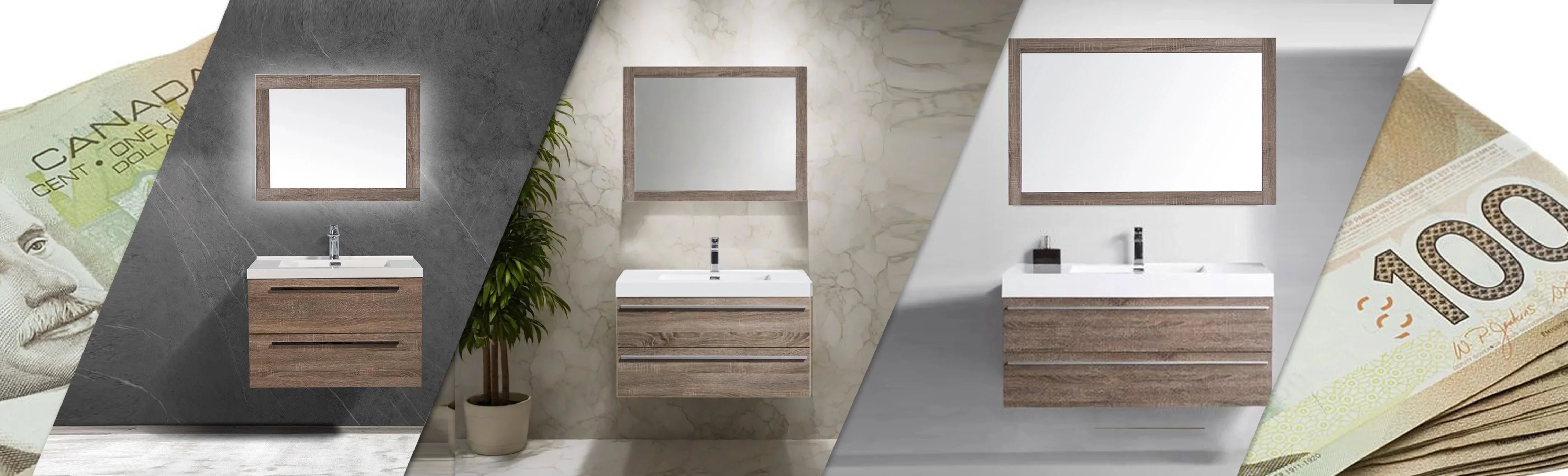 Sofia Collection - Soft Oak Bathroom Vanities on Sale