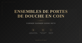 Corner Shower Door Sets