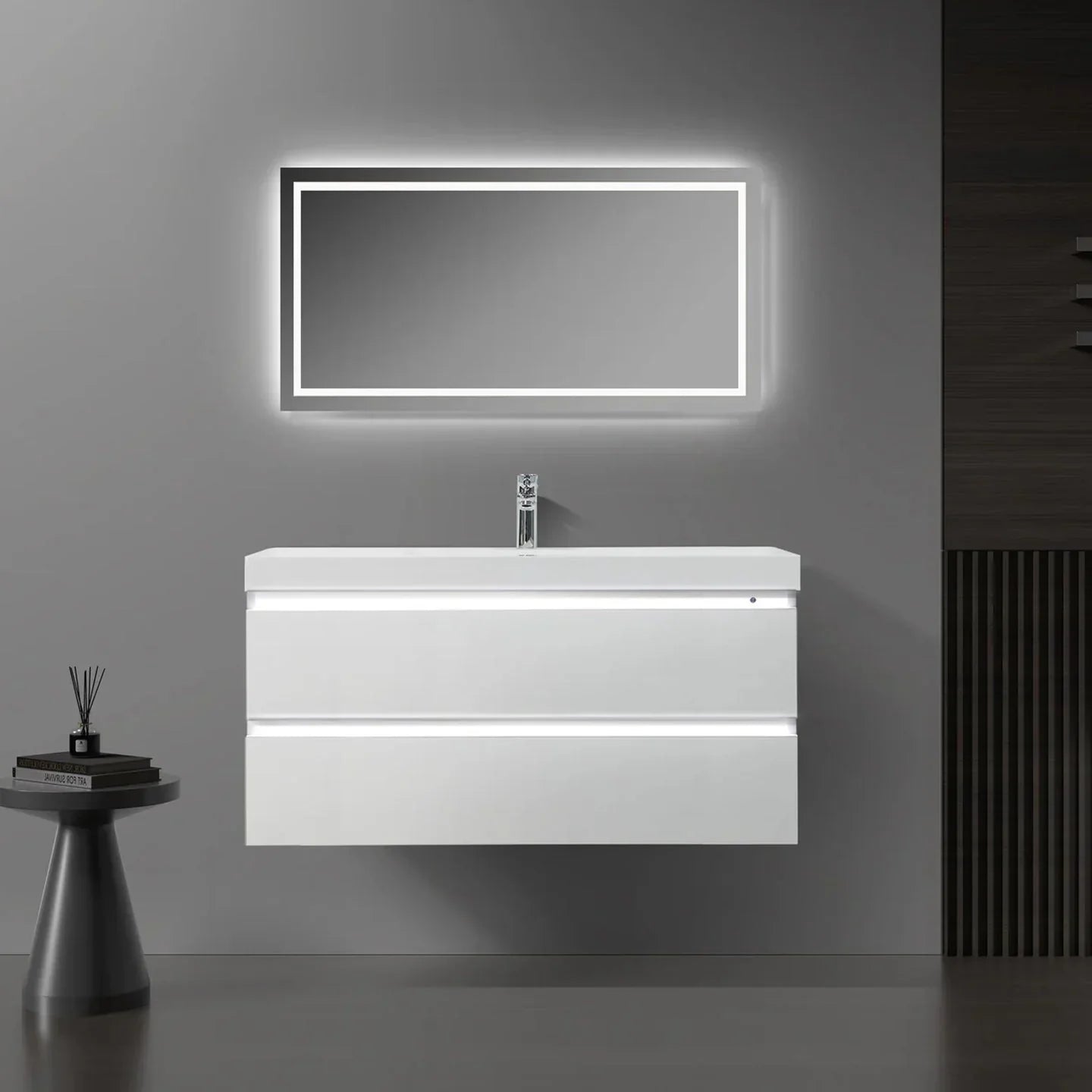 Girona Collection - LED Wall Mount Bathroom Vanities