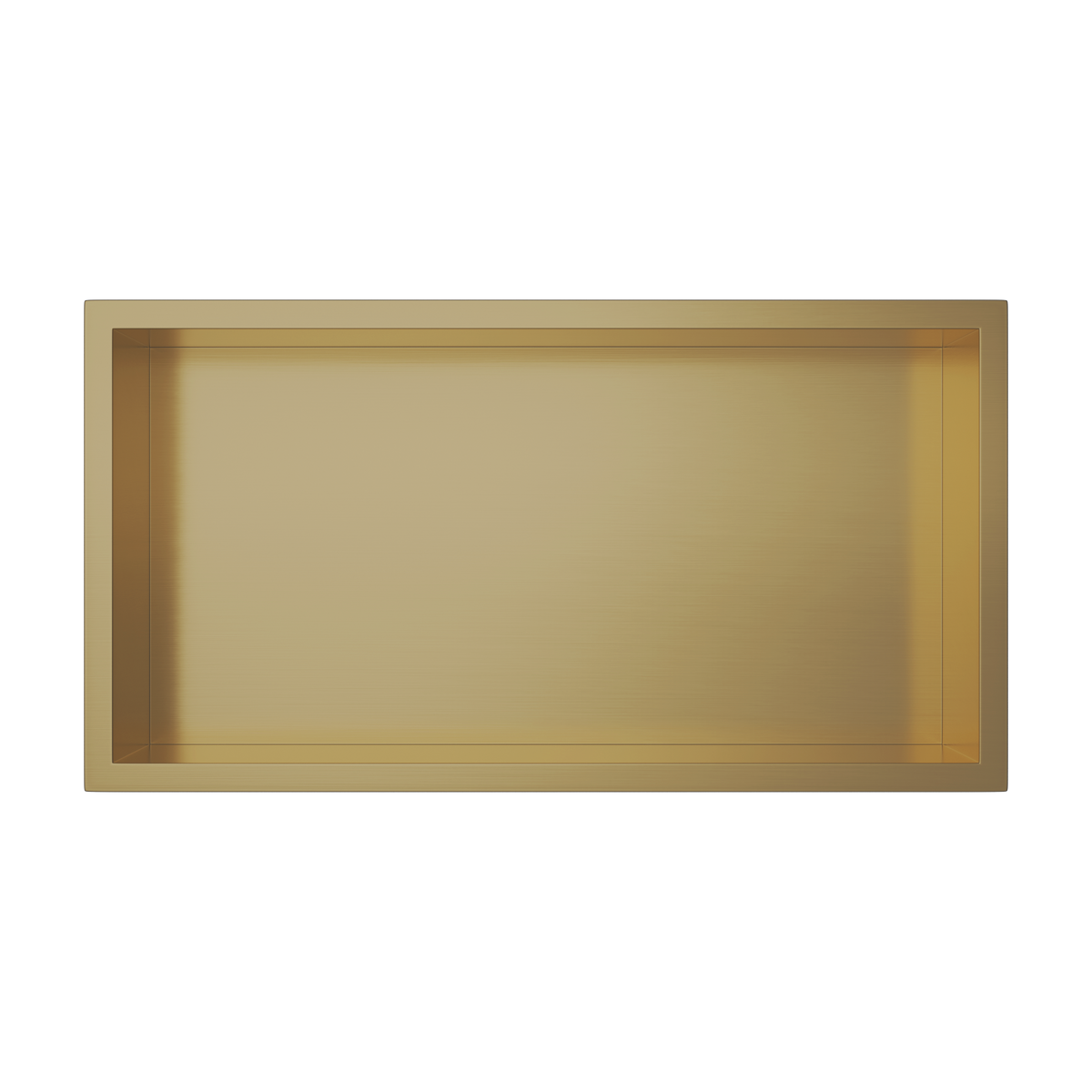 Niche de douche en acier inoxydable doré champagne 24" x 12" à compartiment unique