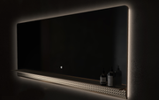 69" Champagne LED Bathroom Mirror with Dimming Function