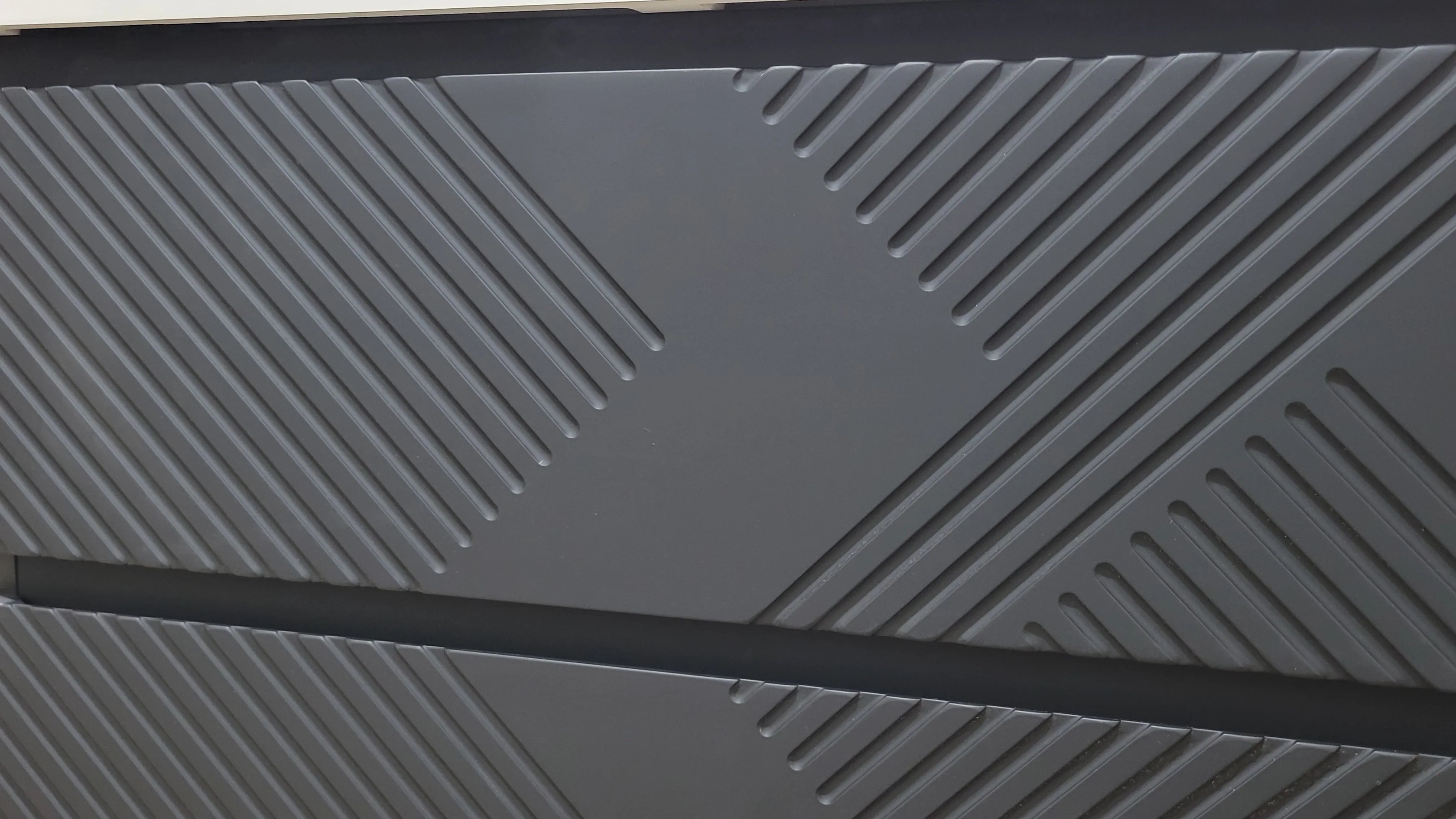 Meuble-lavabo mural noir 60" avec Comptoir en polymarbre blanc