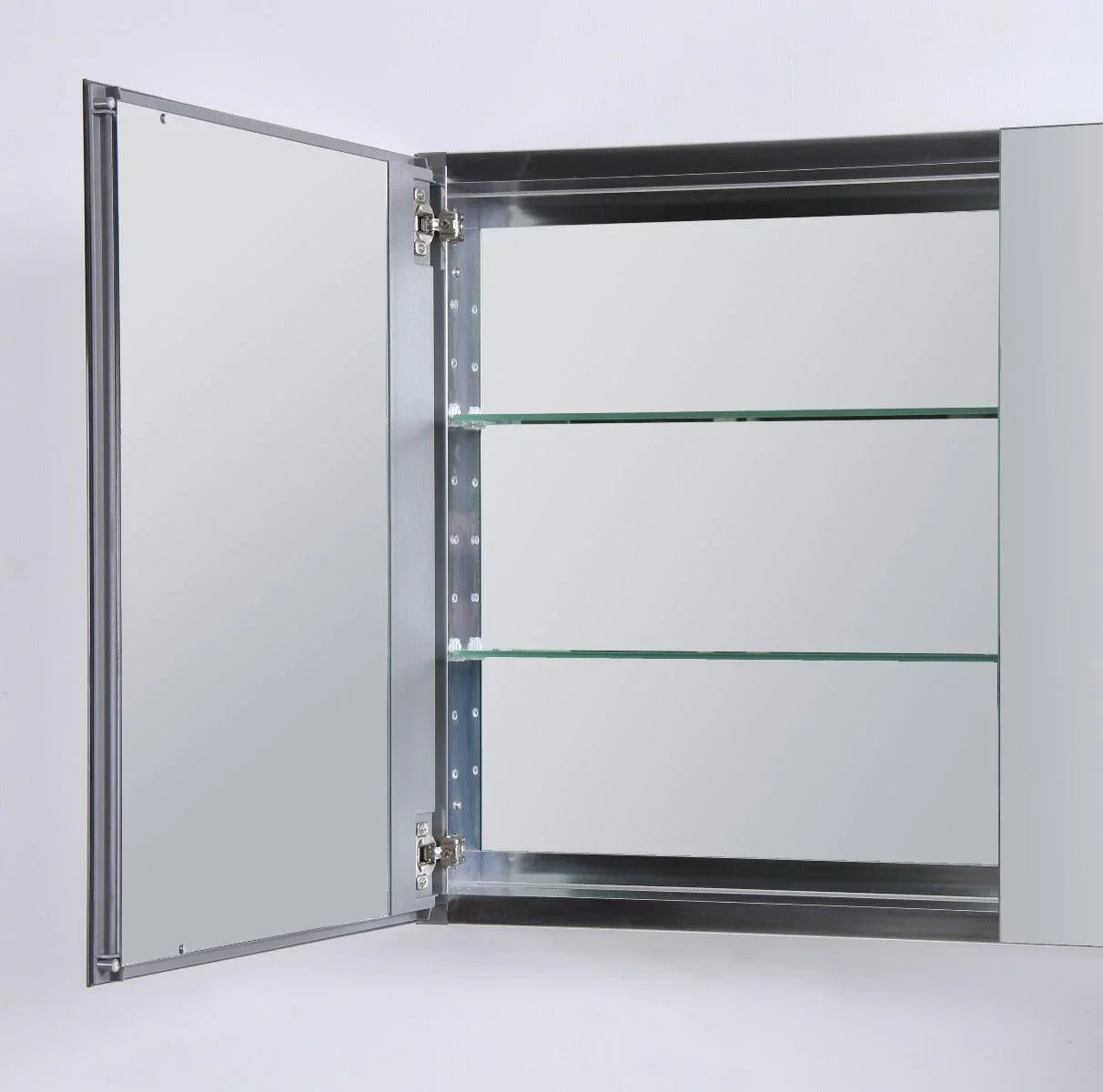 50" Medicine Cabinet - Aluminum - Golden Elite Deco