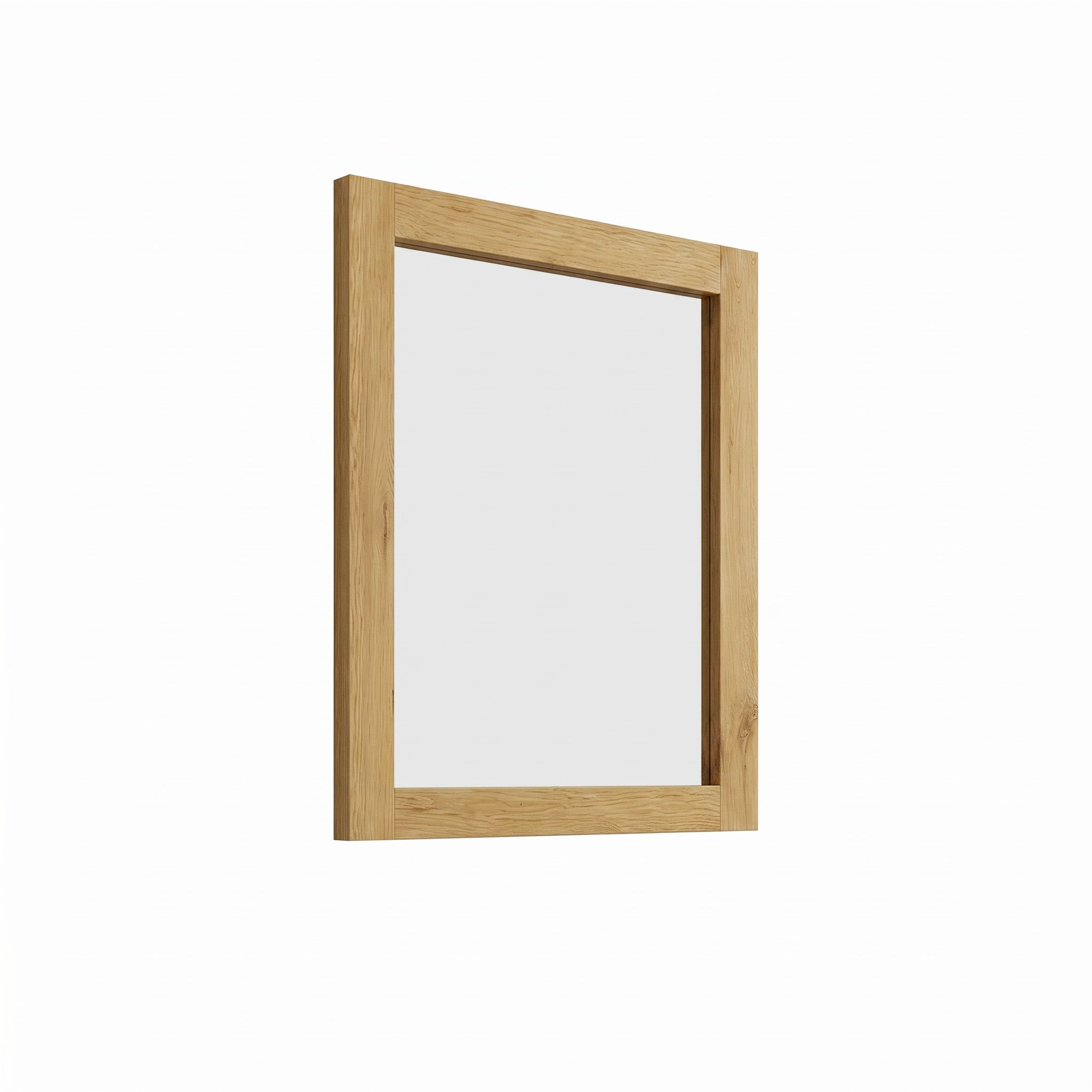 24" Frosted Oak Rectangular Framed Bathroom Mirror