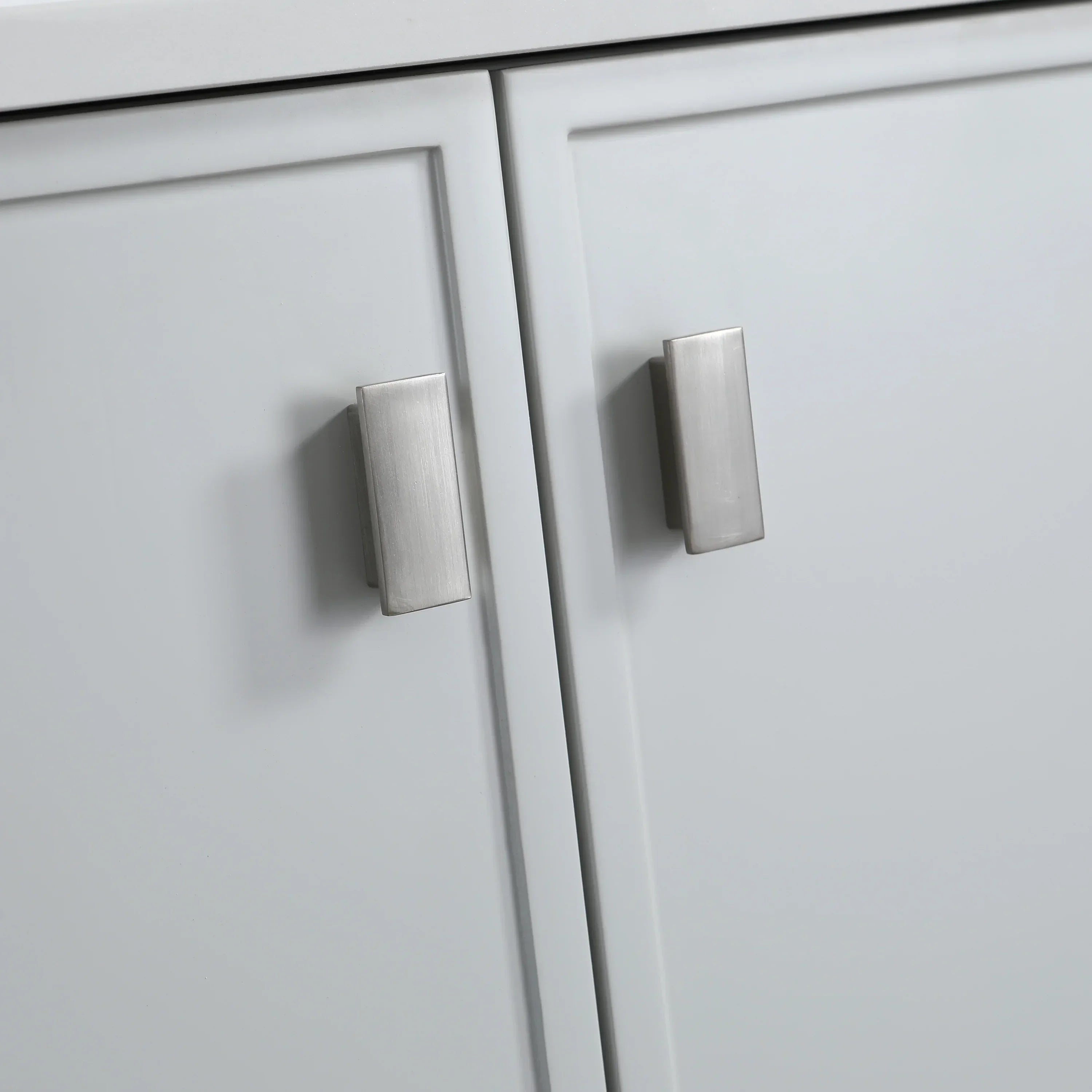 Meuble Lavabo Autoportant 24po Gris Hampton avec Comptoir Marbre Calcutta