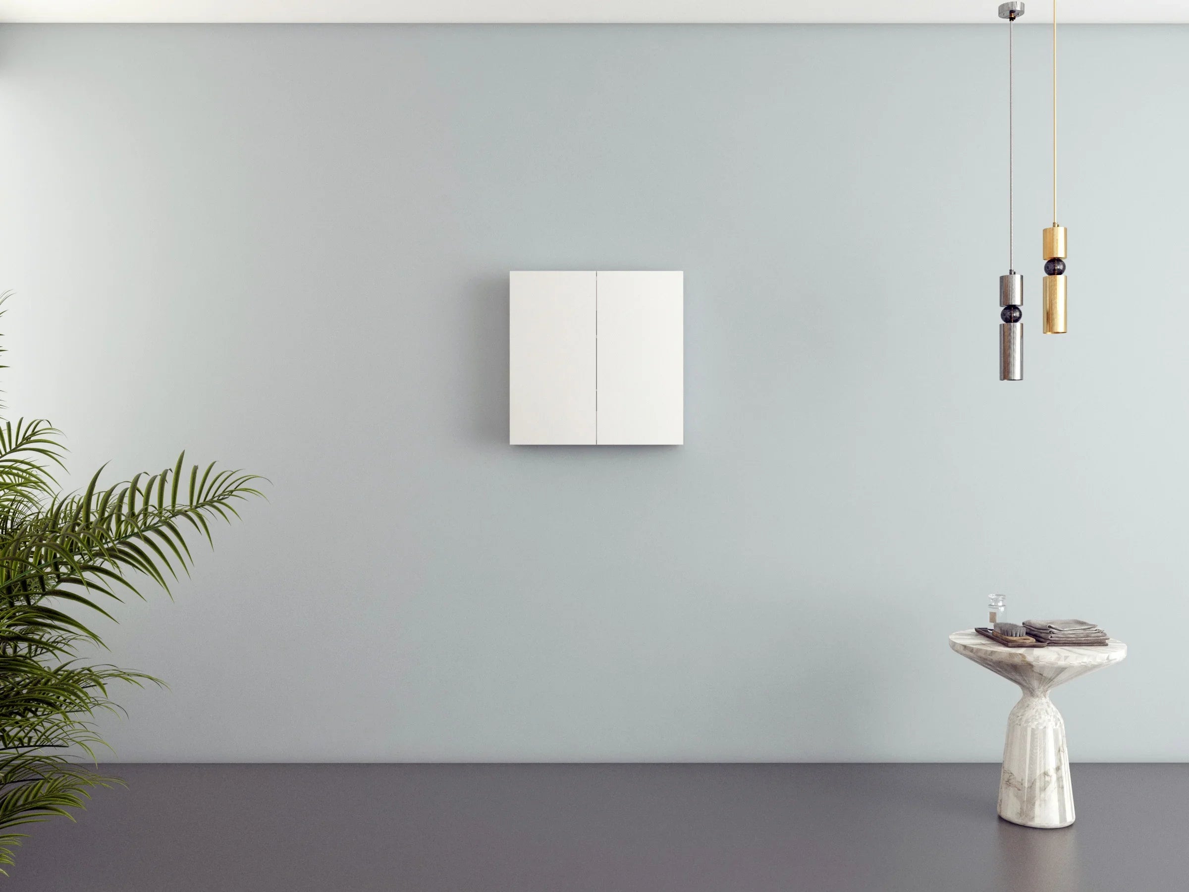 Armoire à Pharmacie Blanc Mat de 24 po