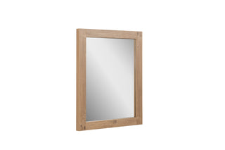 Miroir Rectangulaire de 24 po avec Cadre en Chêne Brut