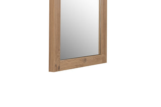 Miroir Rectangulaire de 24 po avec Cadre en Chêne Brut