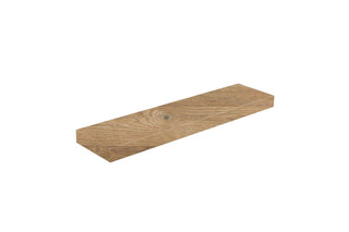 24" Wall-Mount Rough Oak Shelf - Golden Elite Deco