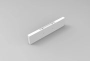 24" Wall-Mount Glossy White Shelf - Golden Elite Deco