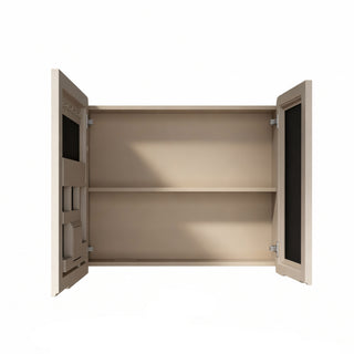 Lacey Green 30" Brown Grey LED Medicine Cabinet