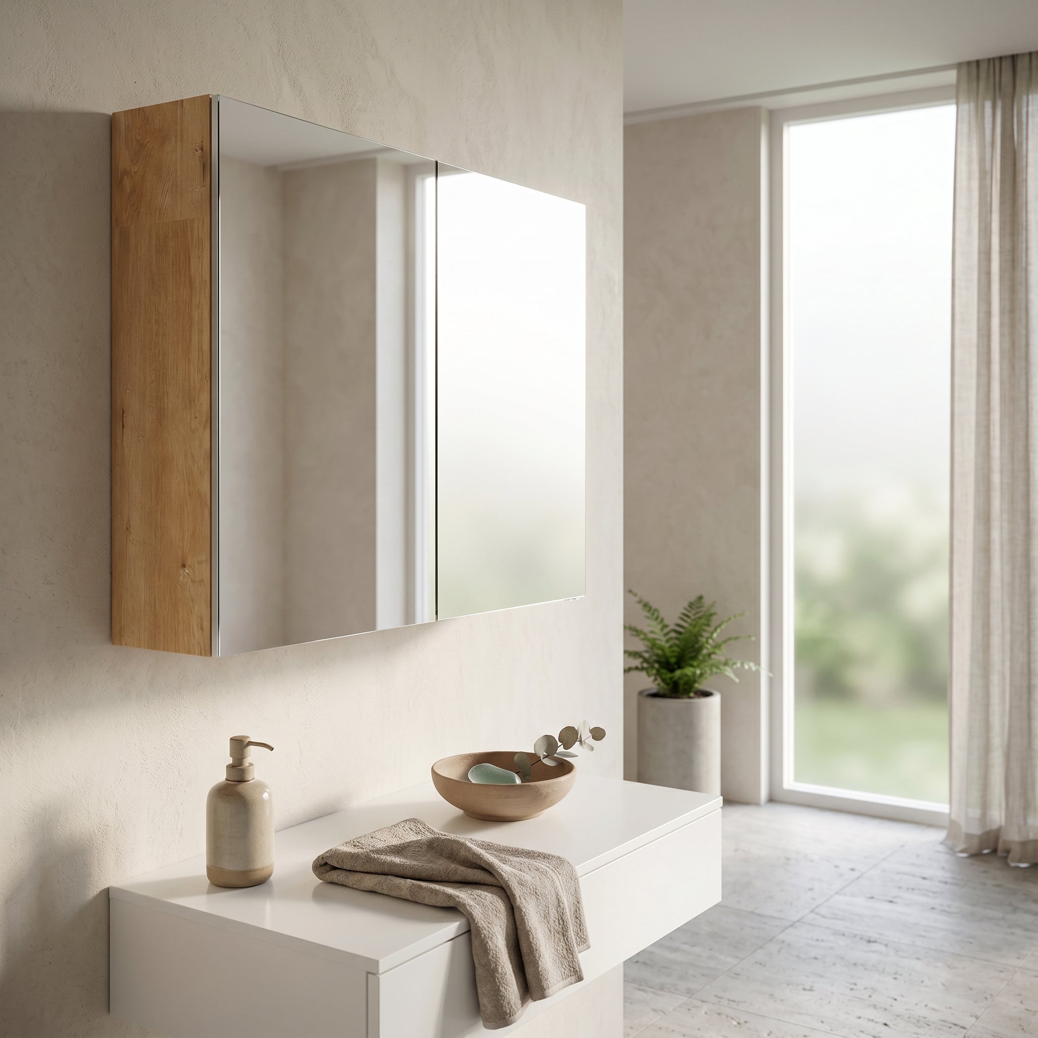 30" Frosted Oak Medicine Cabinet