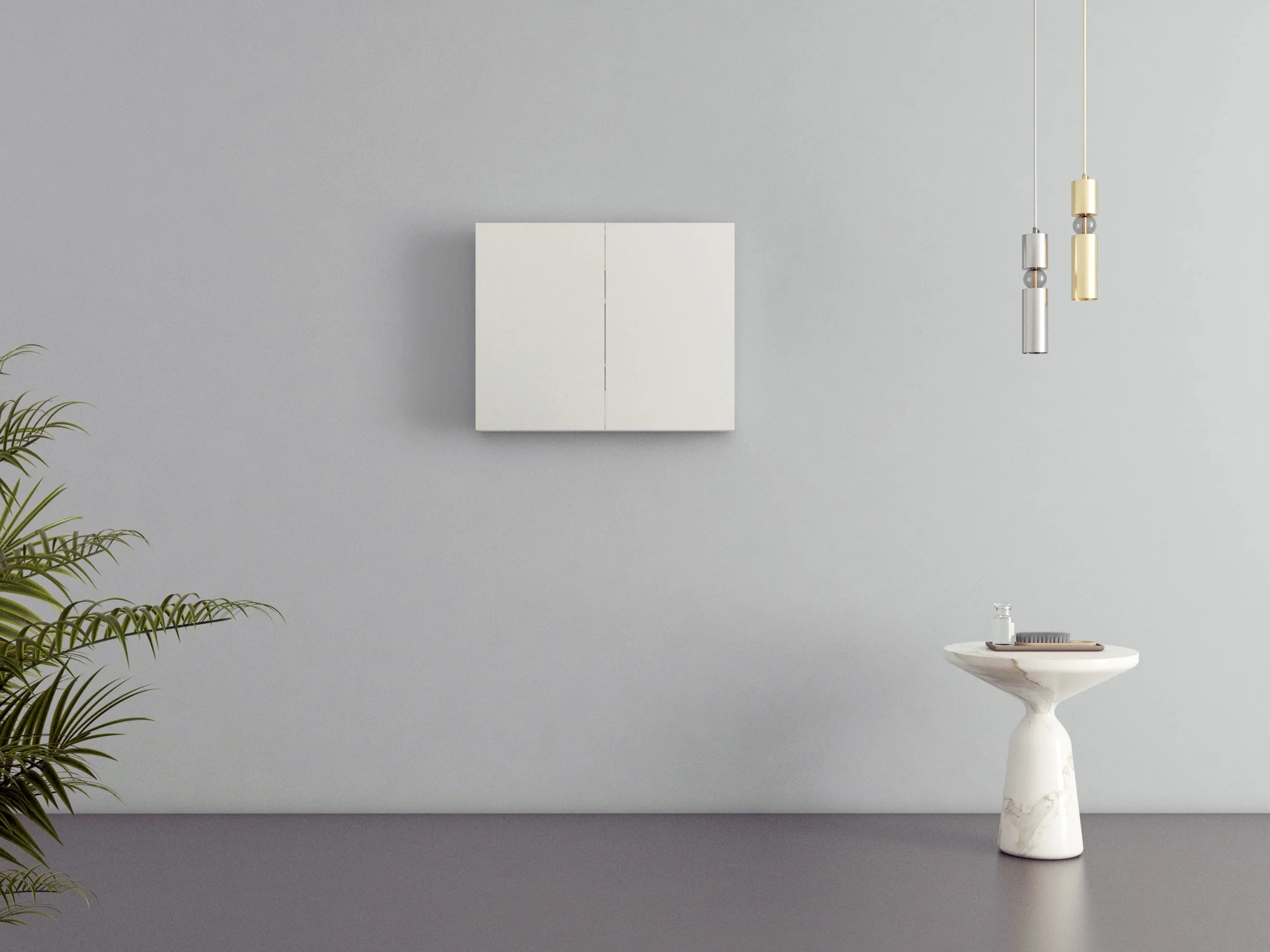 Armoire à Pharmacie Blanc Mat de 30 po