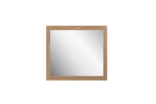 30" Rectangular Mirror with Rough Oak Frame