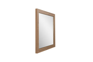 Miroir Rectangulaire de 30 po avec Cadre en Chêne Brut