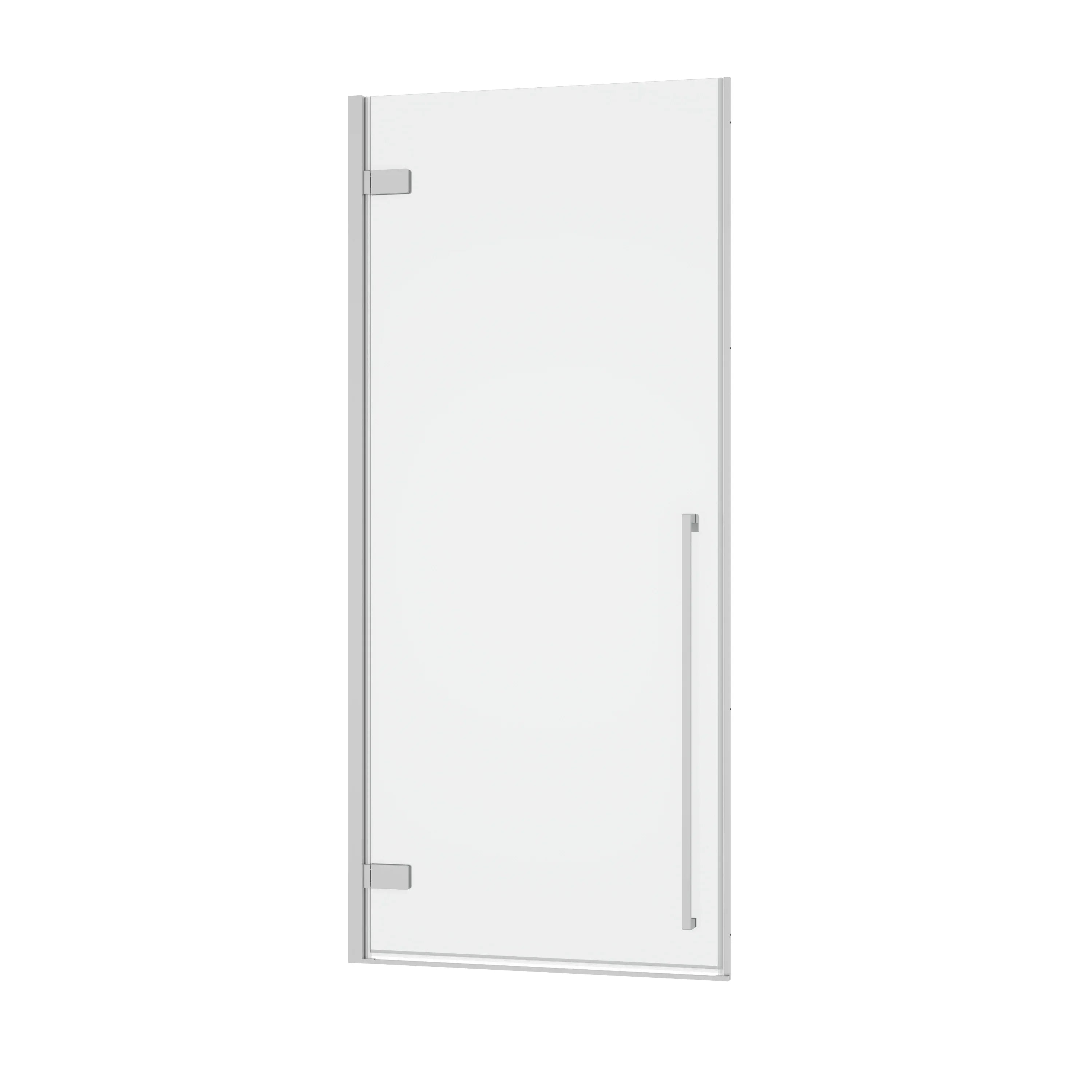 32" x 79" Reversible Chrome Pivot Shower Door with Clear Tempered Glass