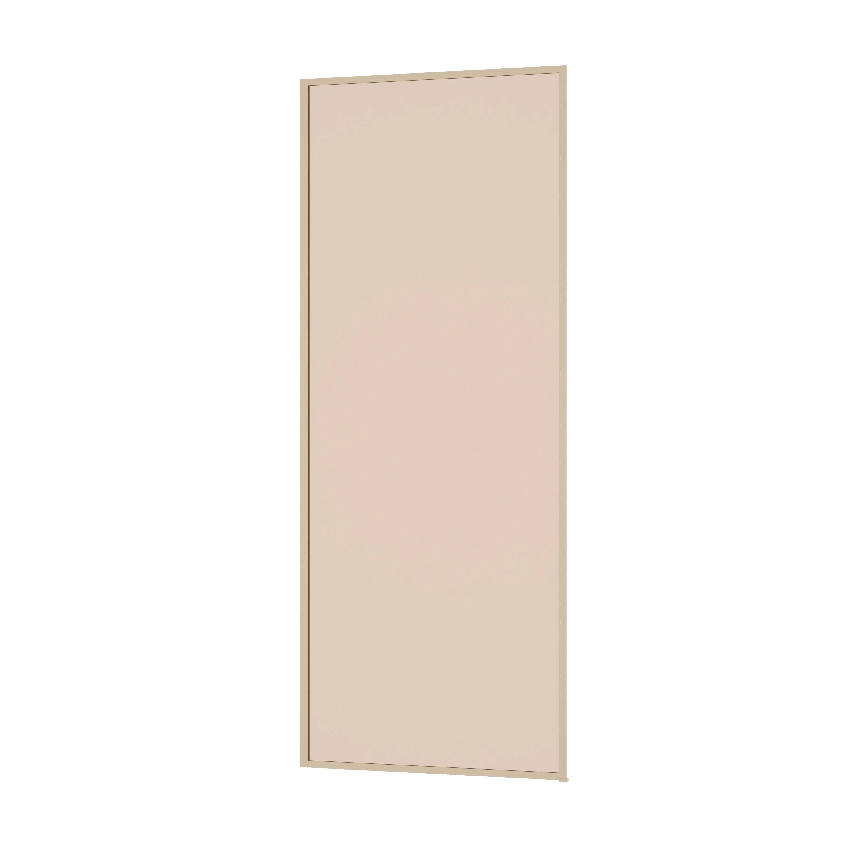 34" x 79" Reversible Framed Walk-In Shower Panel in Brushed Gold with Brown Tinted Glass