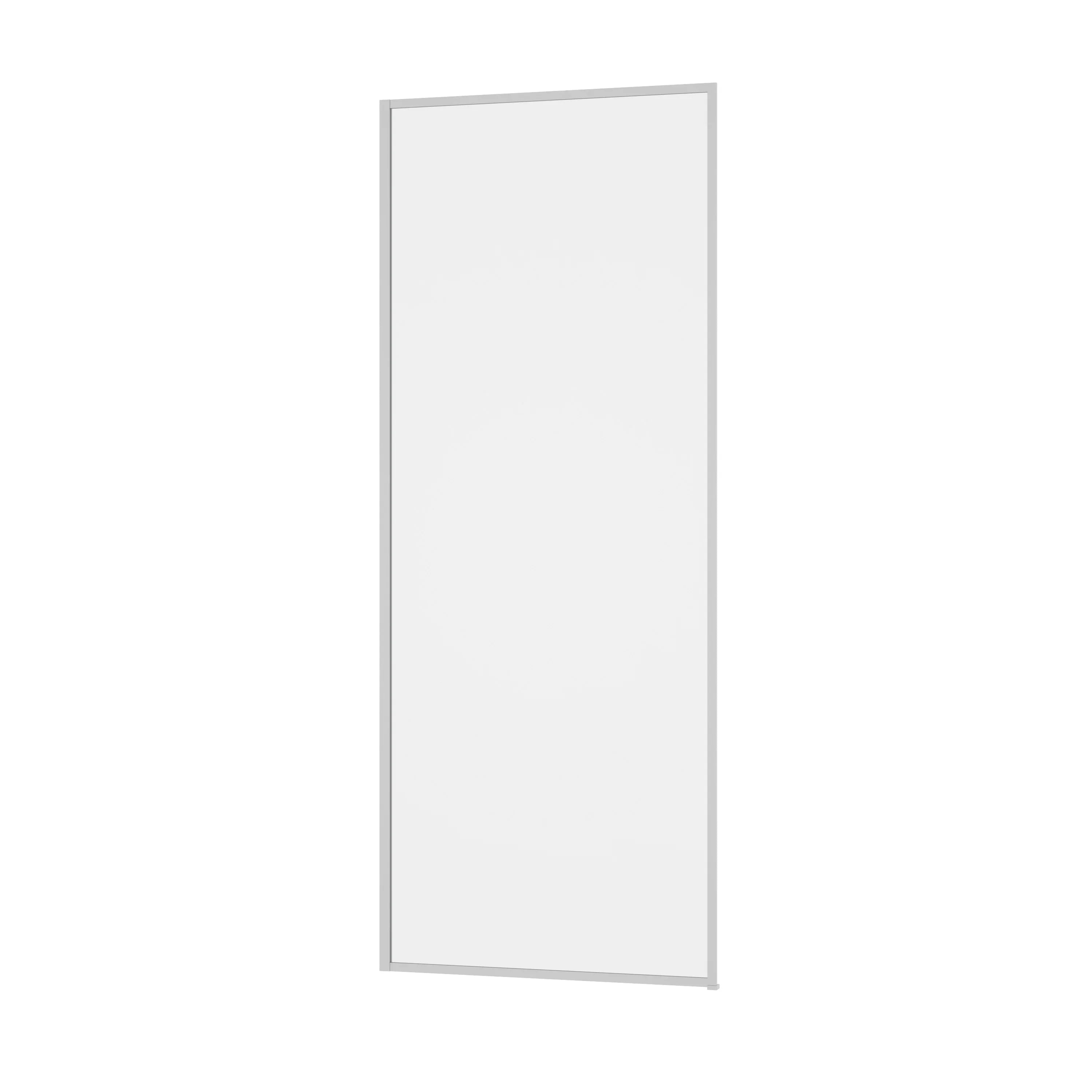 Panneau de Douche Fixe 34po x 79po Chrome Réversible avec Verre Cannelé Ultra Clair