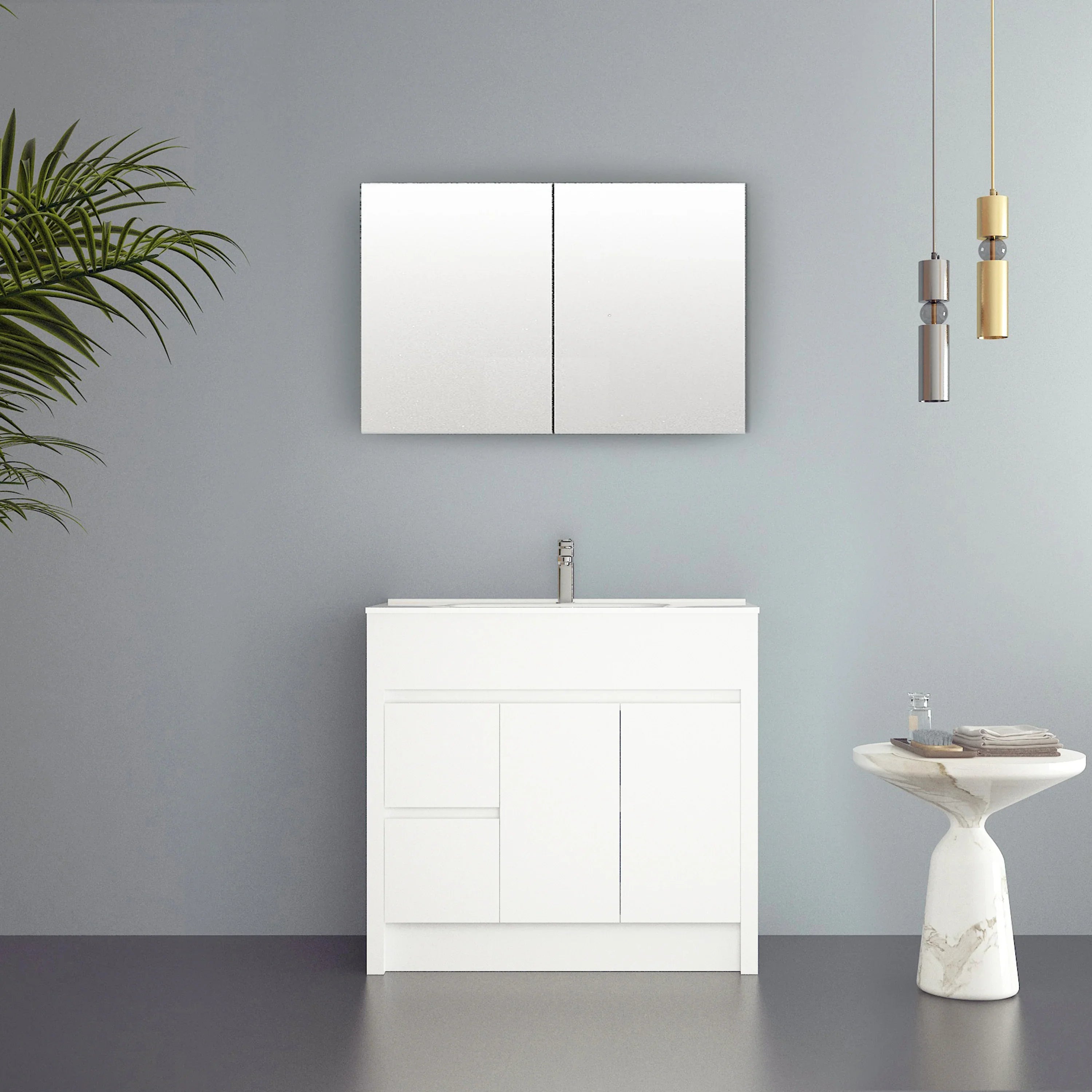 Armoire à Pharmacie 36 po en Chêne Givré