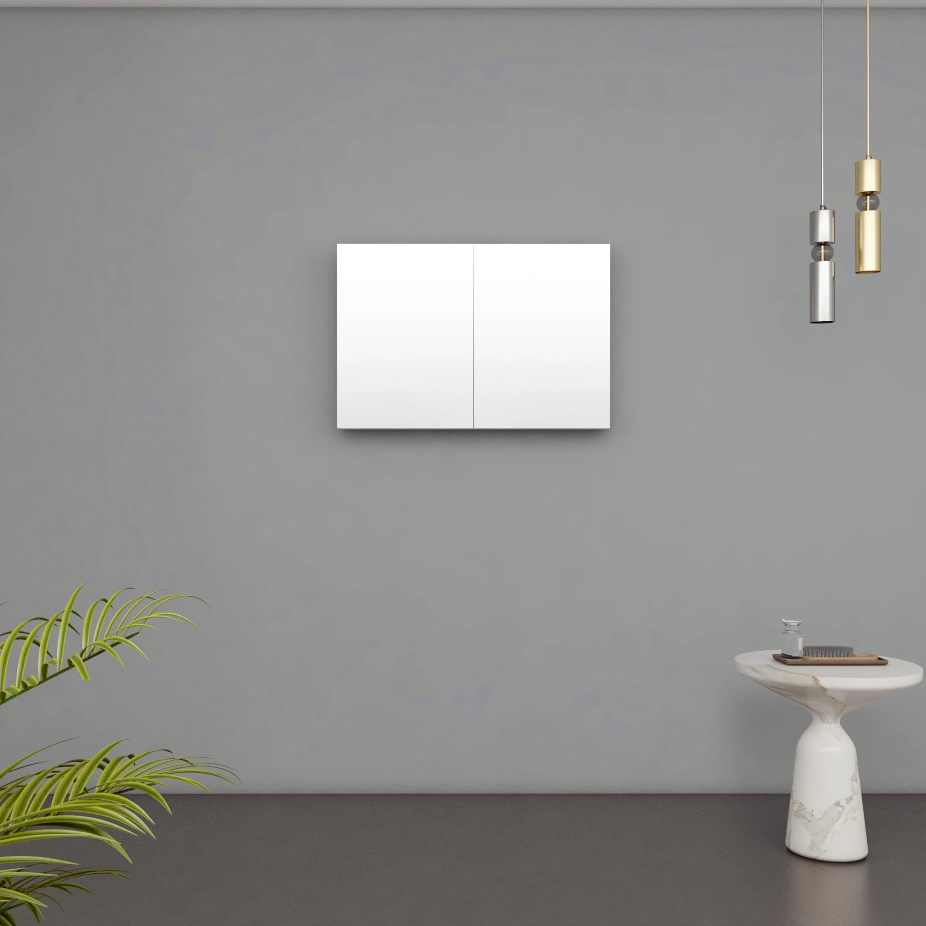 Armoire à Pharmacie Blanc Mat de 36 po