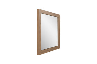 36" Rectangular Mirror with Rough Oak Frame