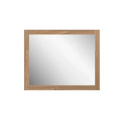 36 Rough Oak Frame Rectangular Mirror