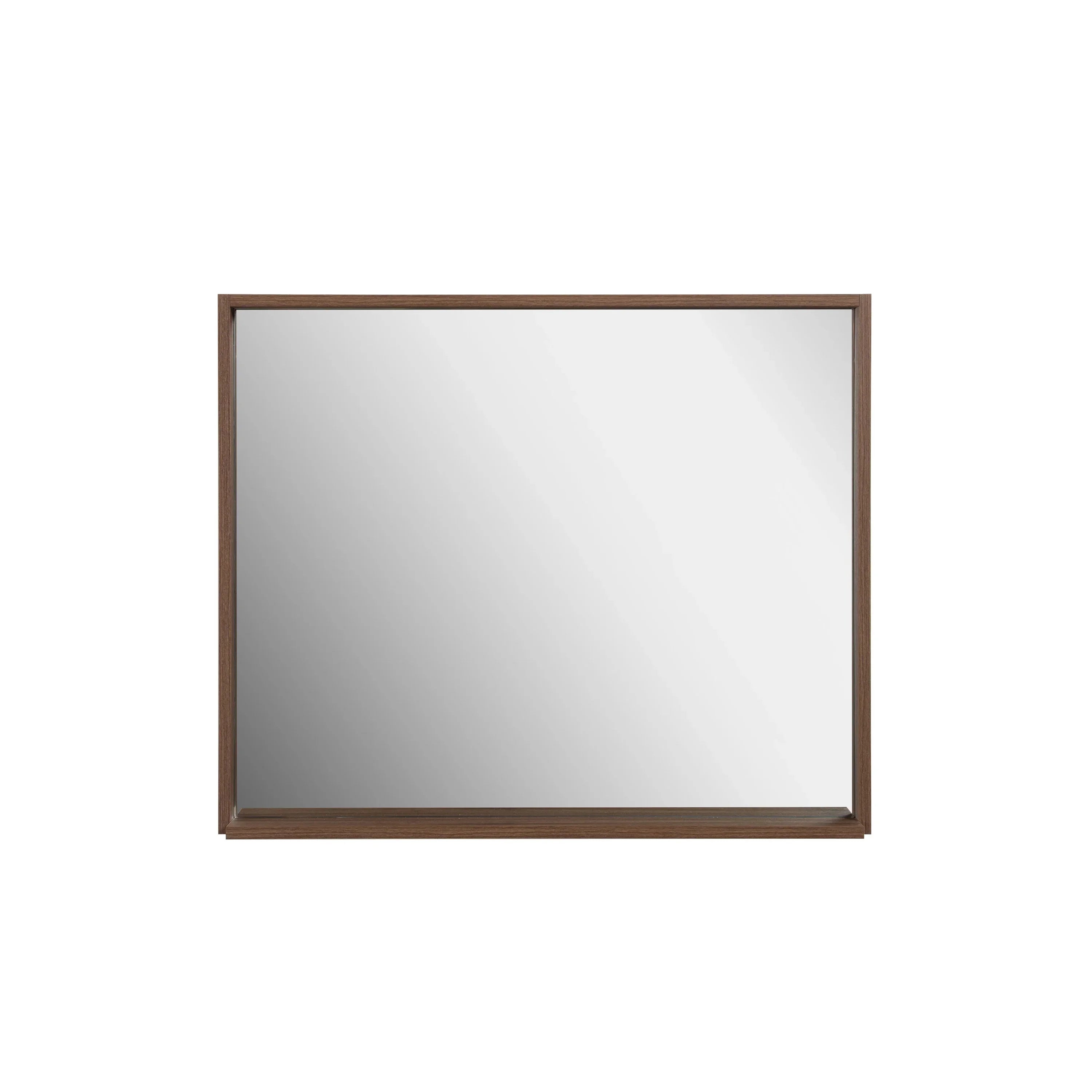 Miroir Rectangulaire Encadré de 36 po - Noyer