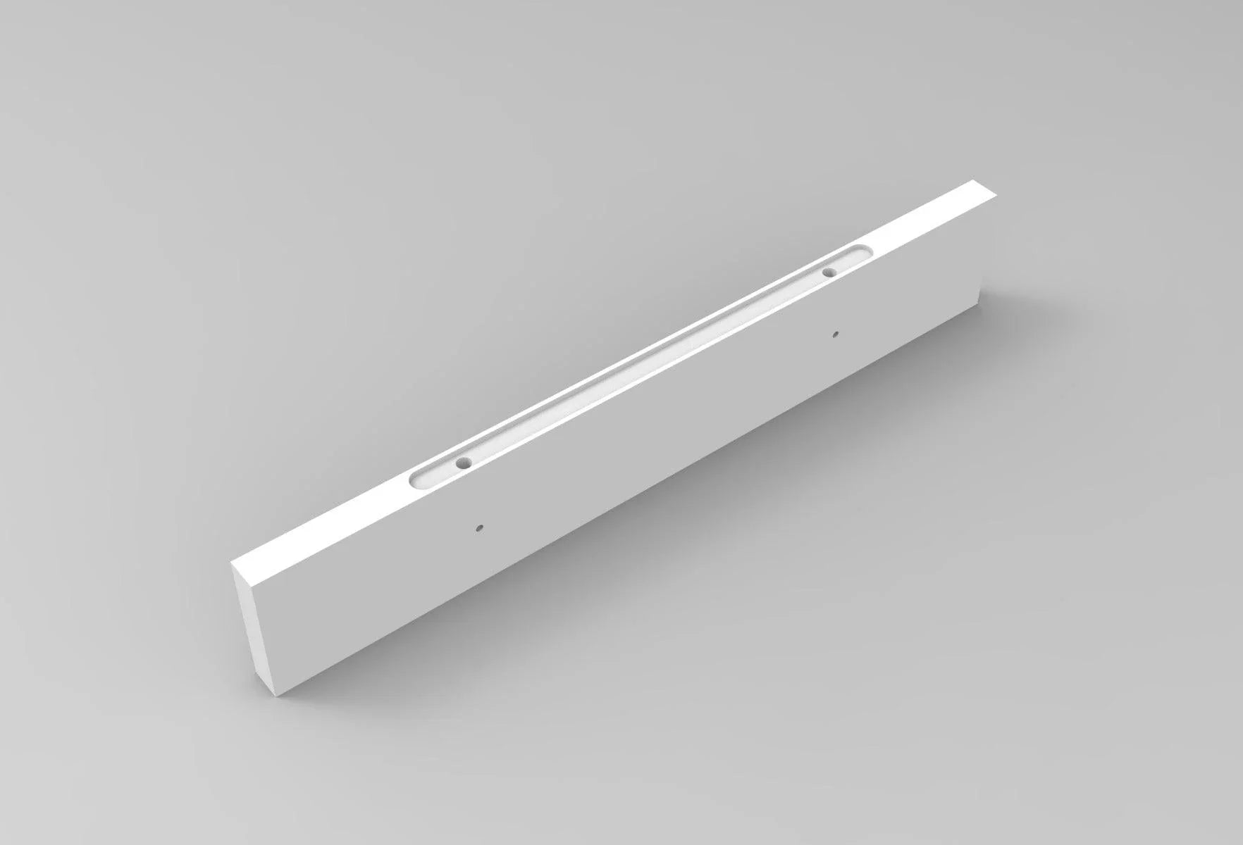 36" Wall-Mount Glossy White Shelf - Golden Elite Deco