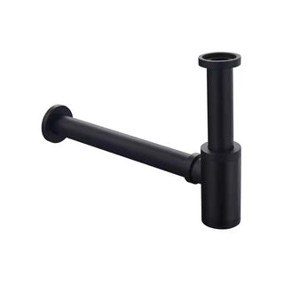 Round Bottle P Trap - Matte Black