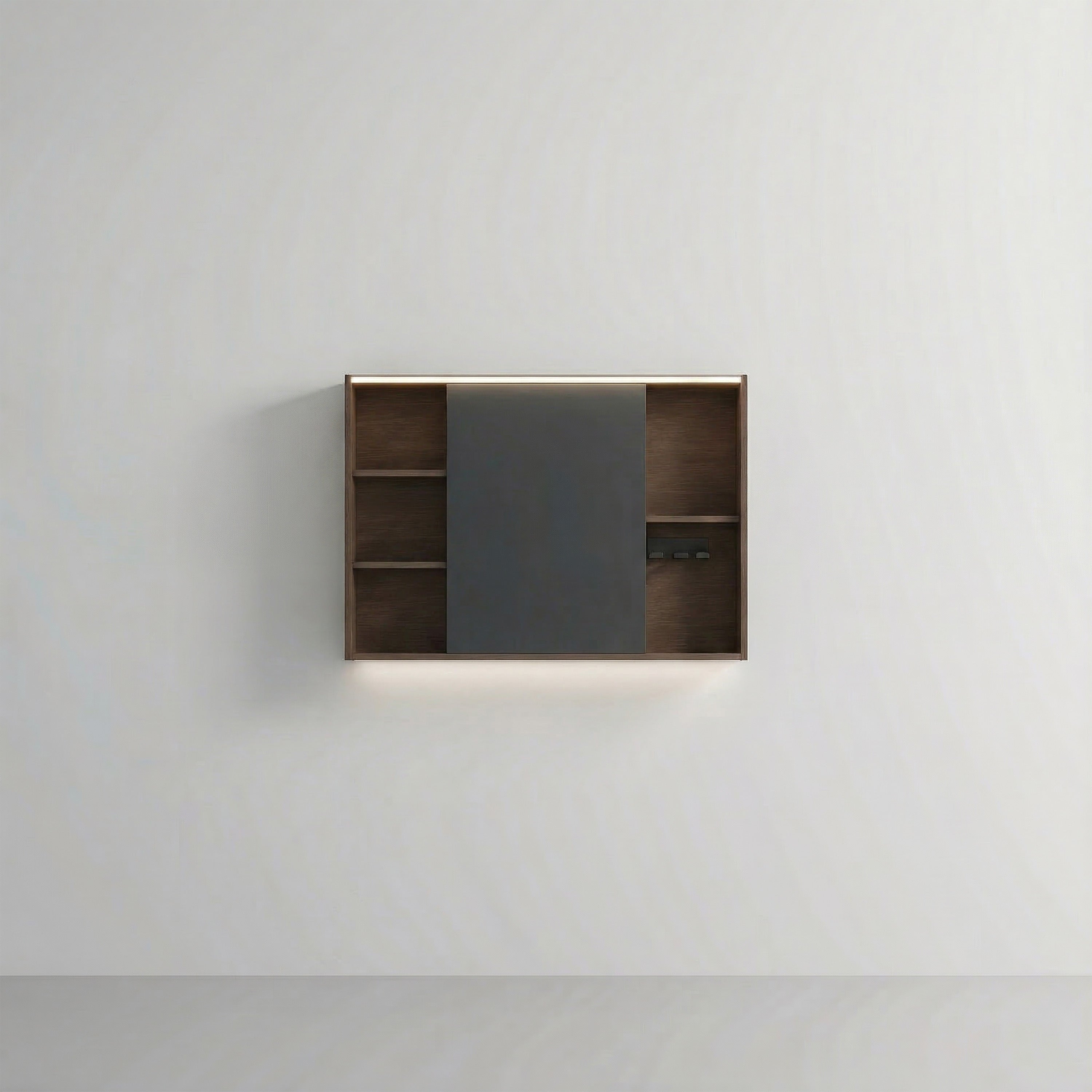 40" Hazelnut LED Medicine Cabinet with Soft-Close Doors