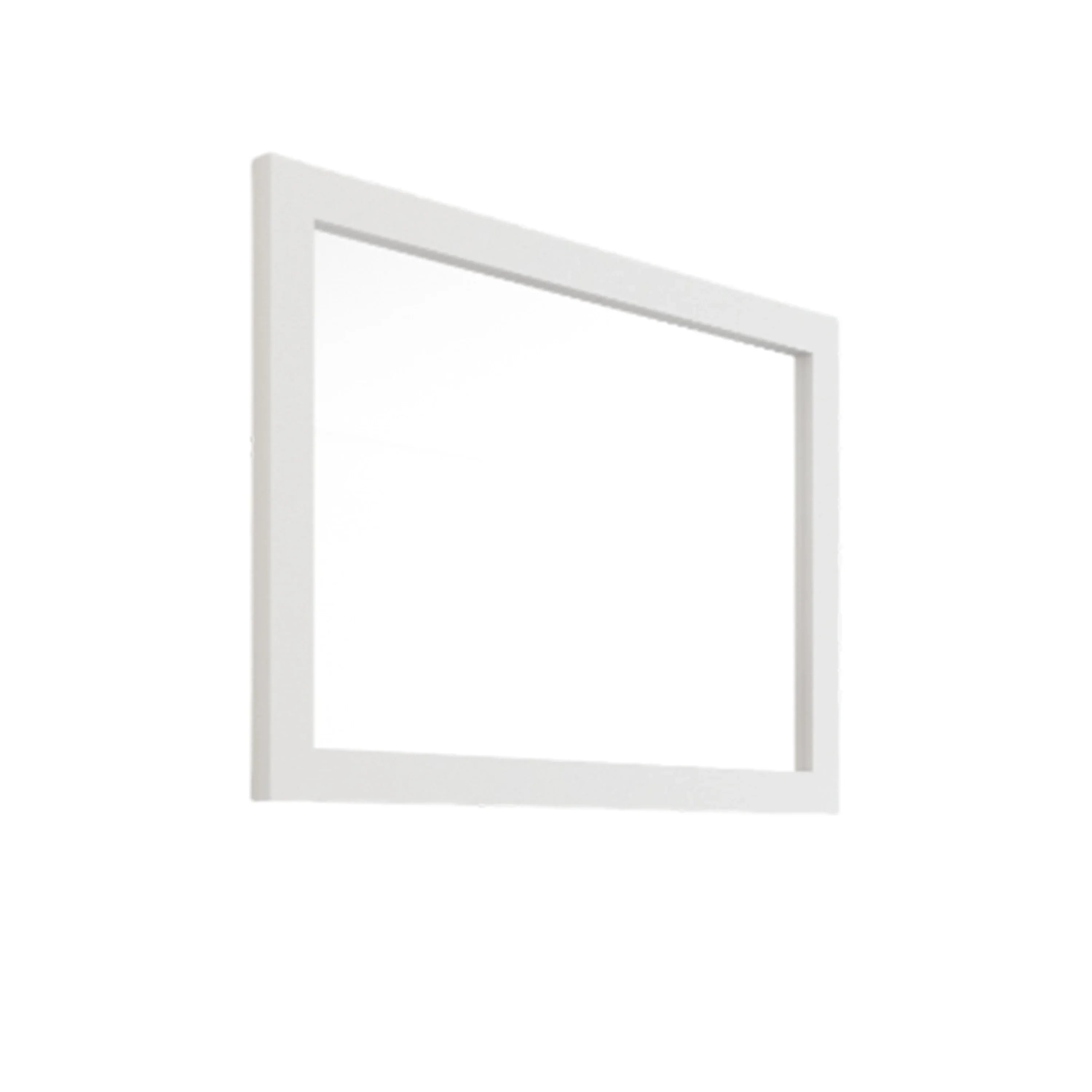 Miroir Rectangulaire Encadré Blanc Mat de 40po