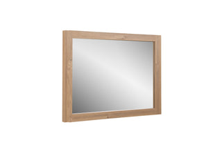 40" Rectangular Mirror with Rough Oak Frame