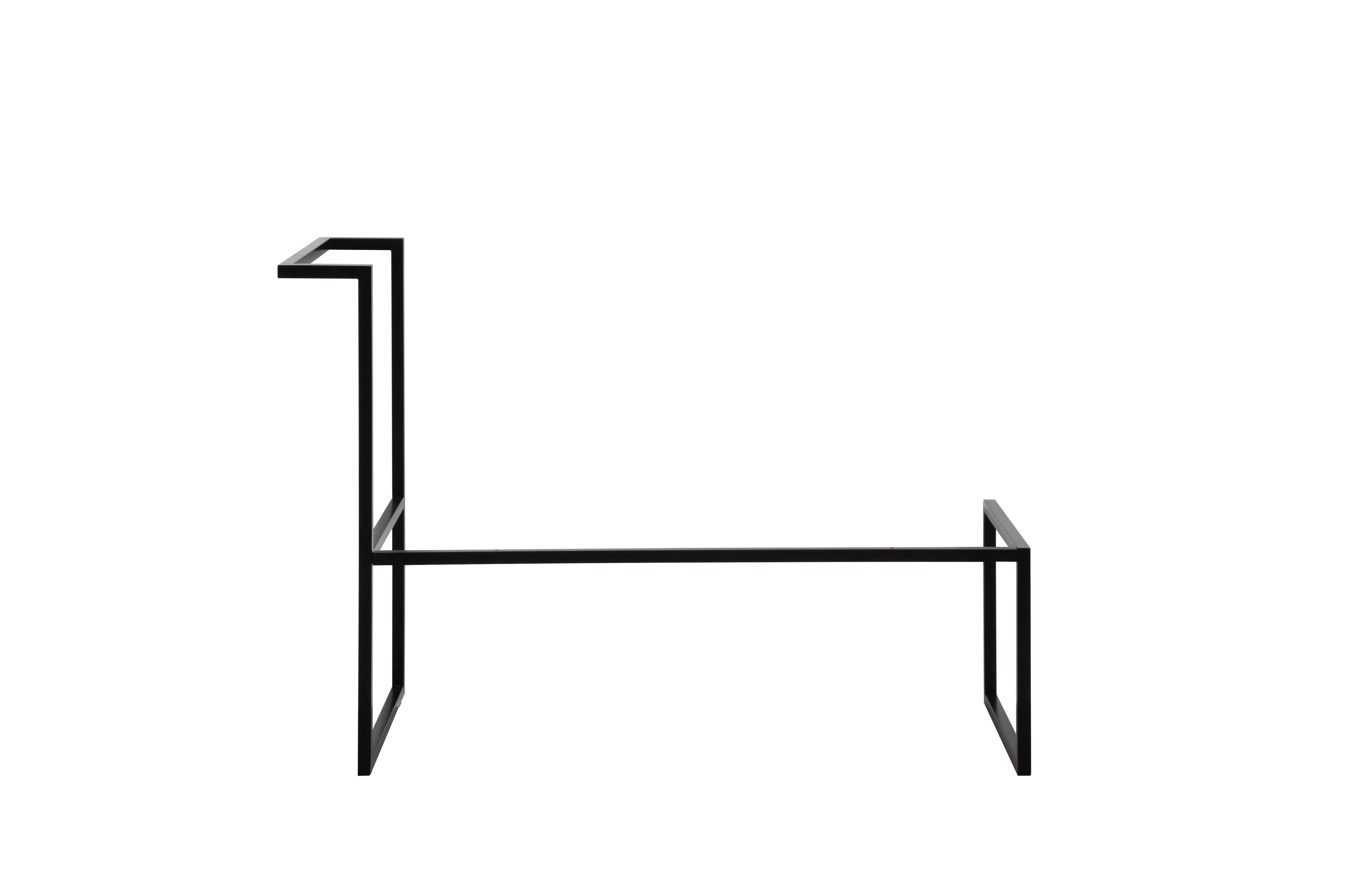 Cadre en acier inoxydable noir mat de 39 po pour vanités murales - 1034*449*790