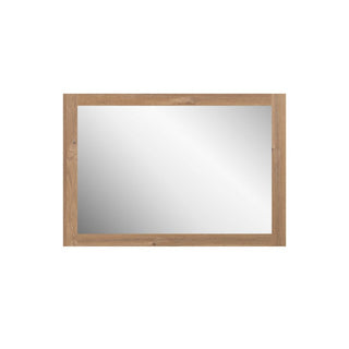 40 Rectangular Mirror with Rough Oak Frame